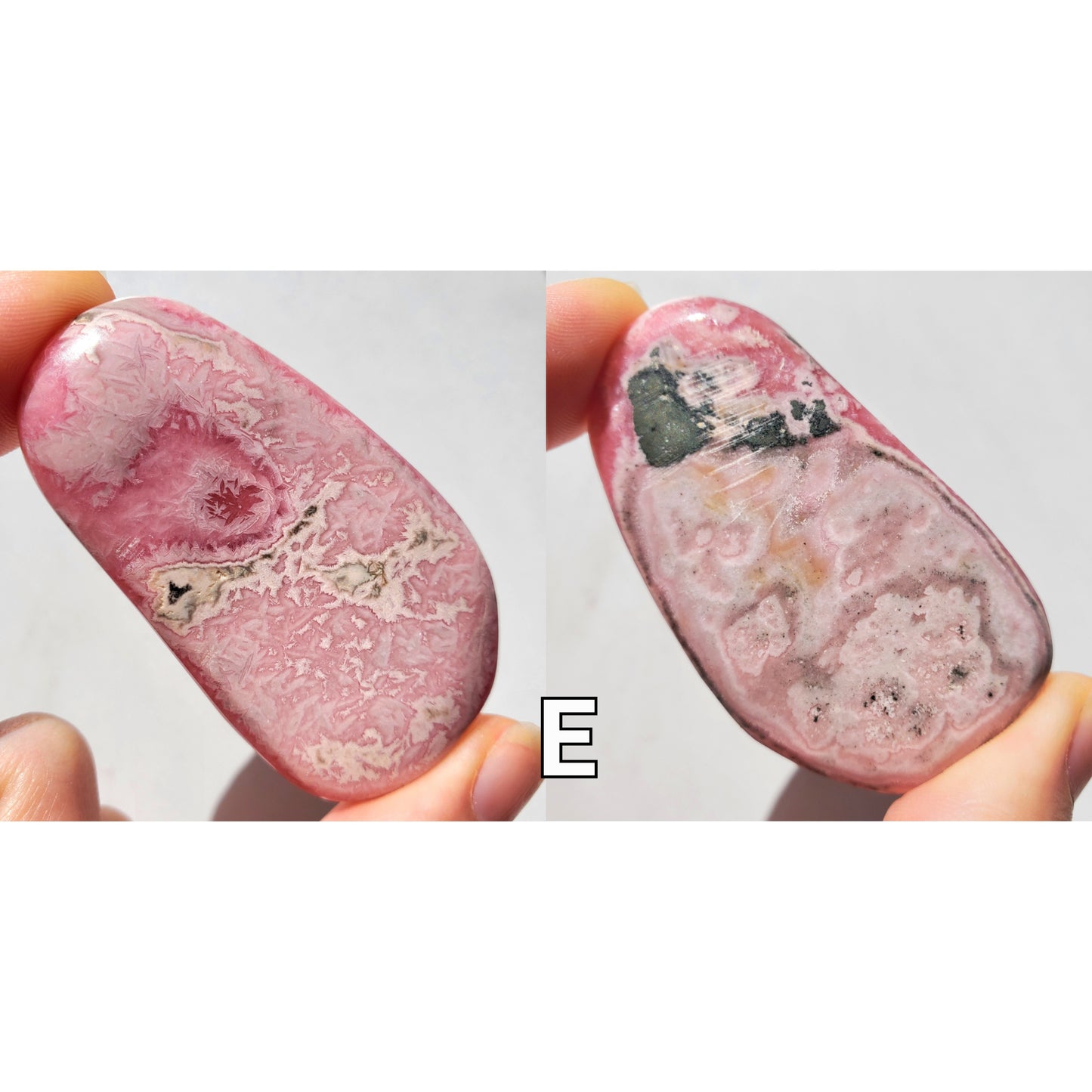 Rhodochrosite Palmstones