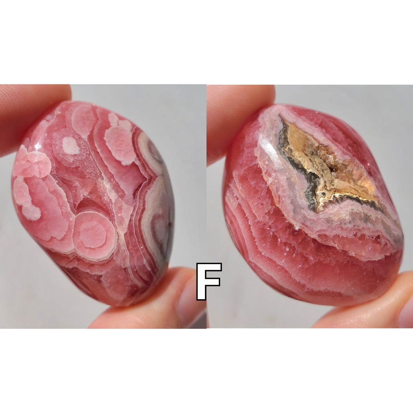 Rhodochrosite Palmstones