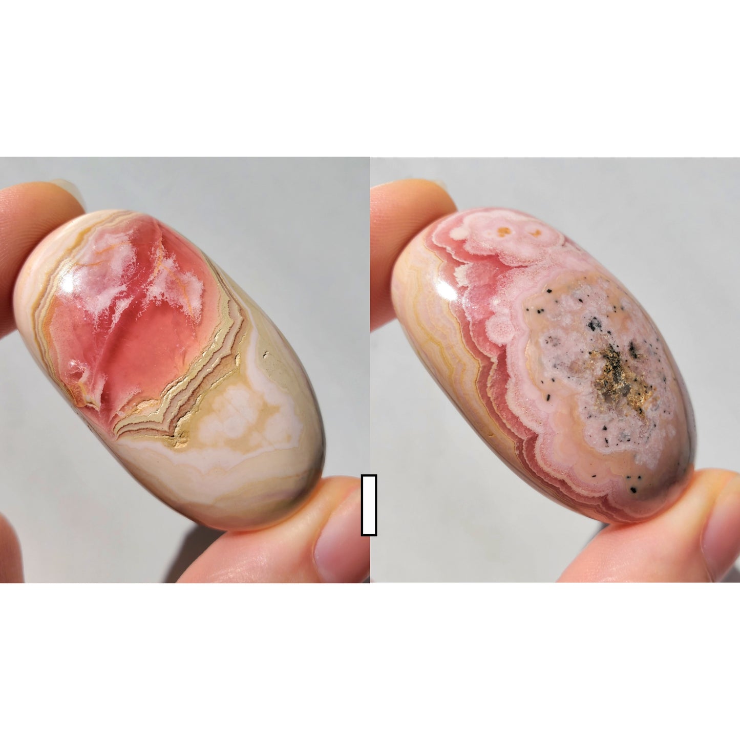 Rhodochrosite Palmstones