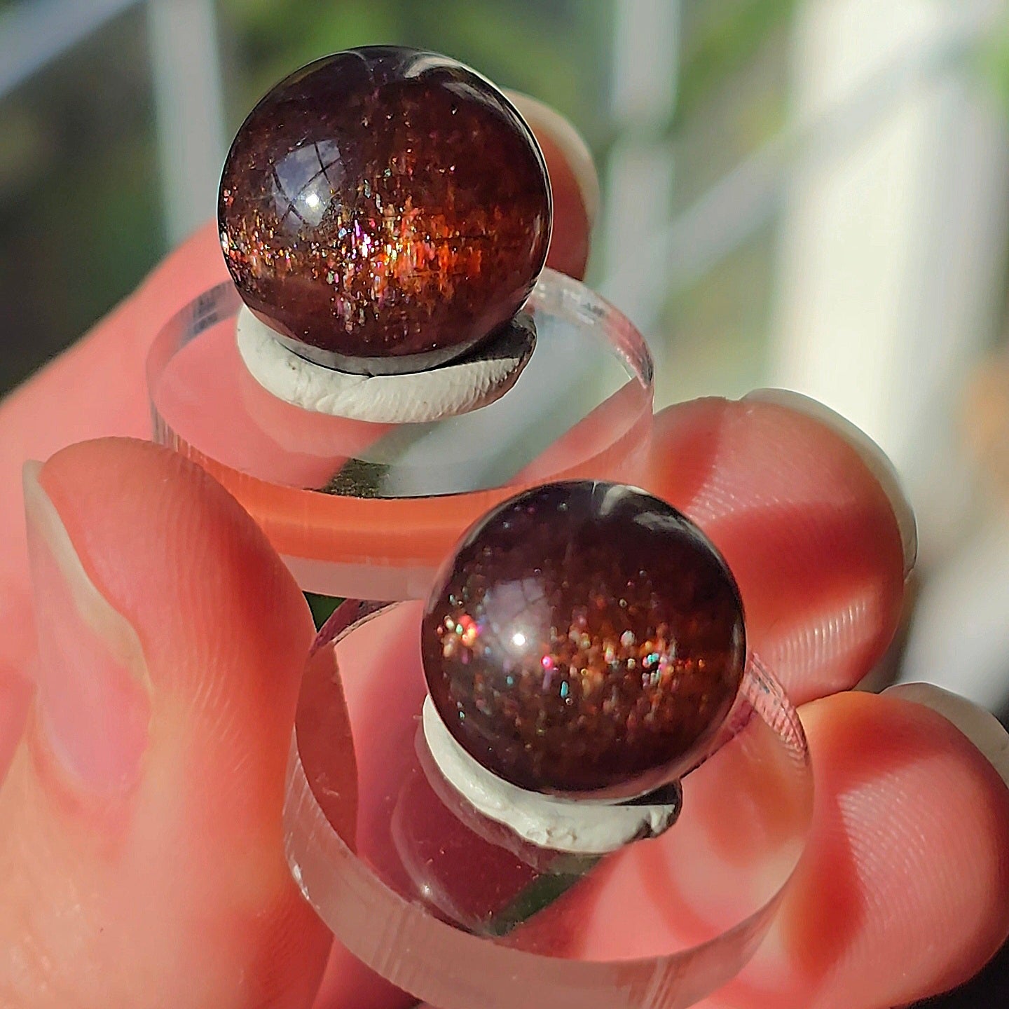 Gemmy Iolite Spheres