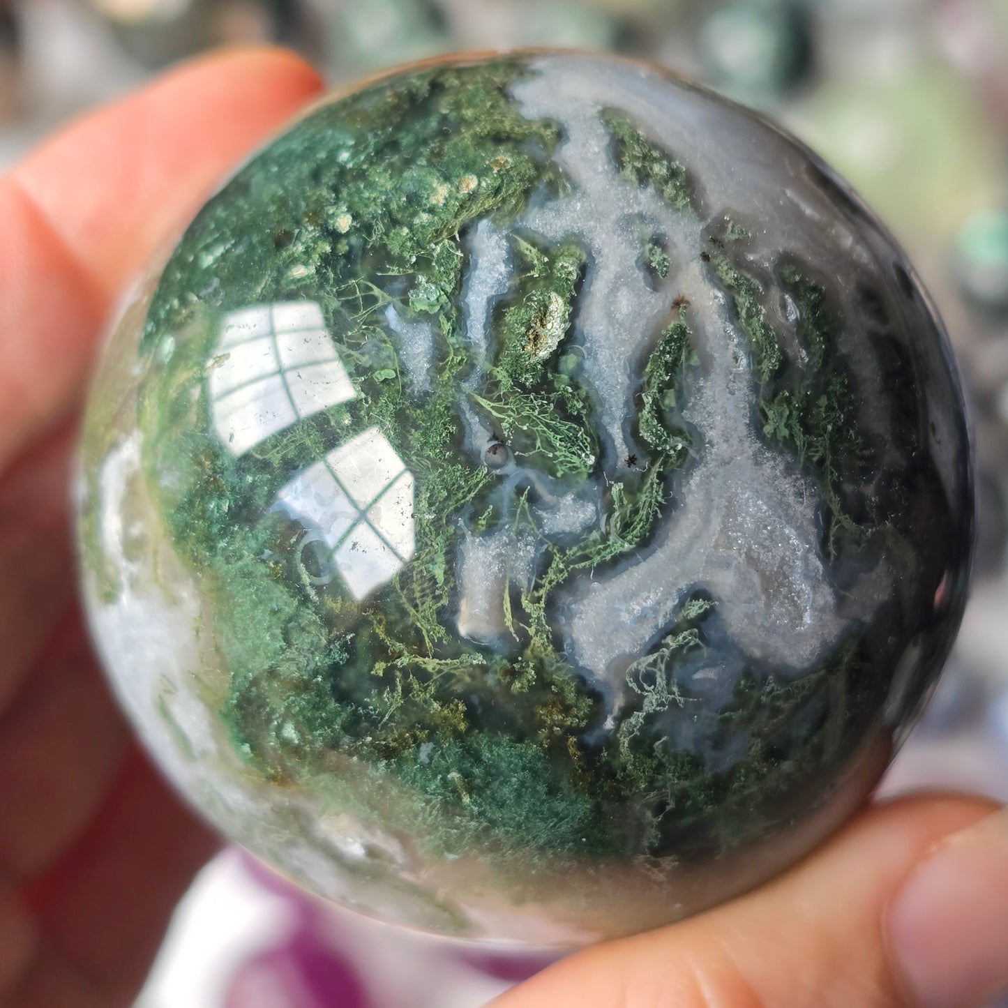 Moss Agate Sphere 🌿