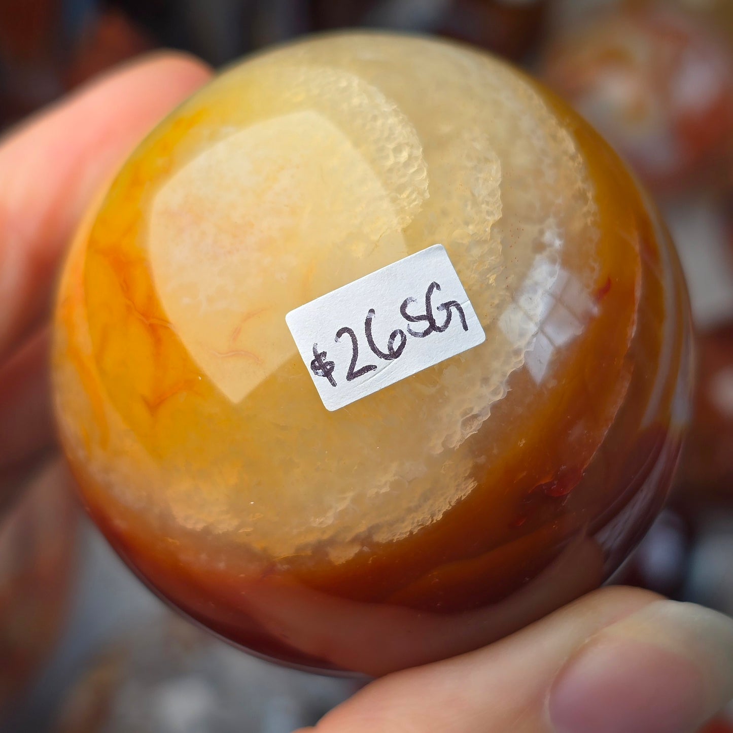 Funky Carnelian Sphere 🧡