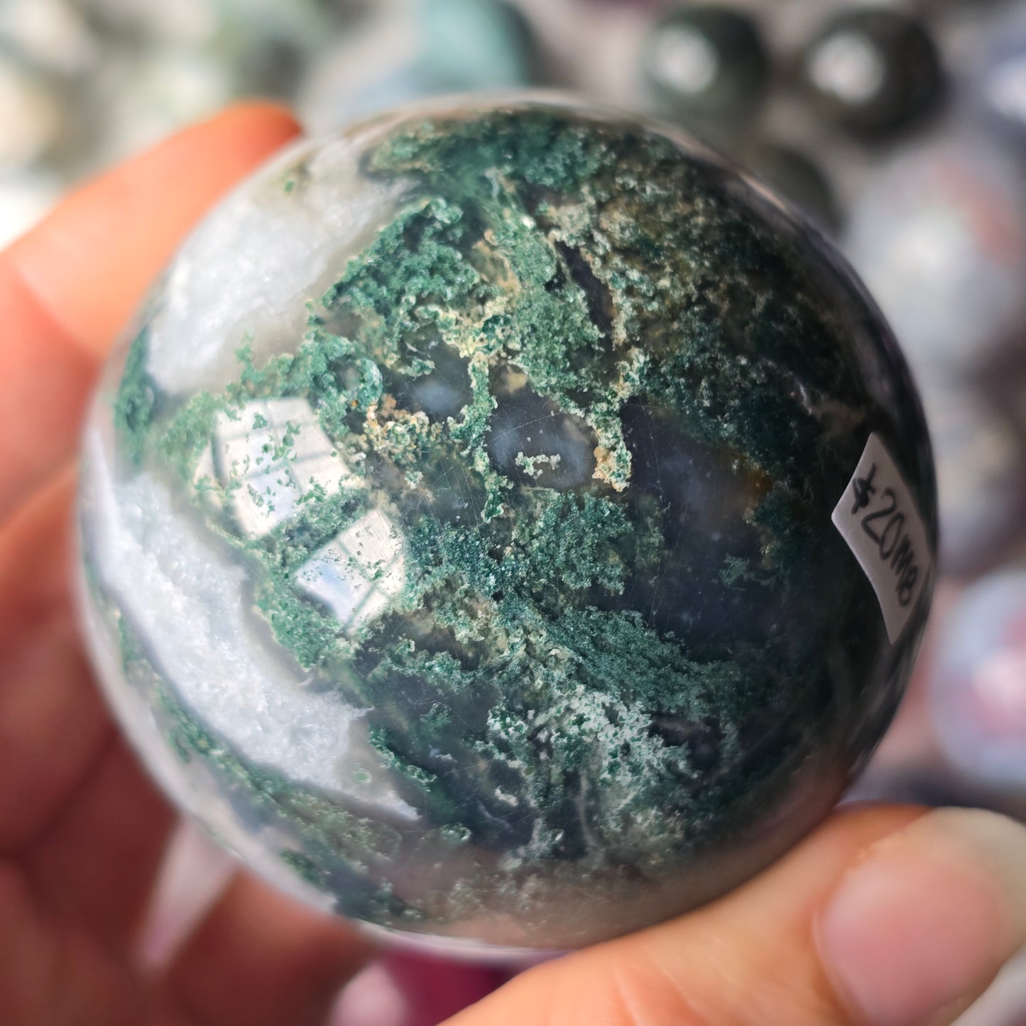 Moss Agate Sphere 🌿