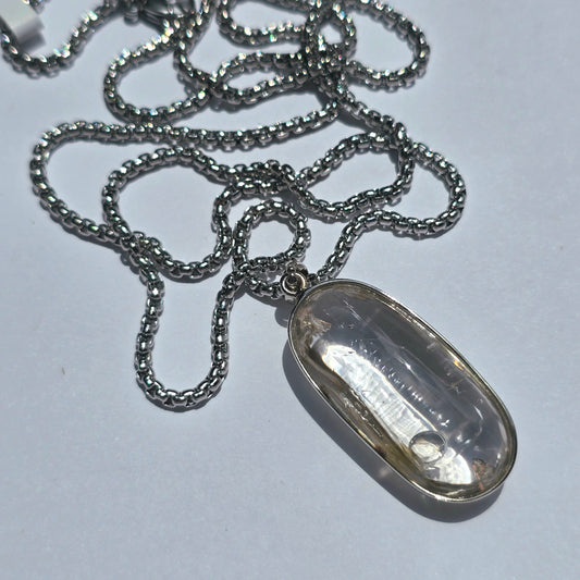 Quartz Enhydro Crystal Pendant