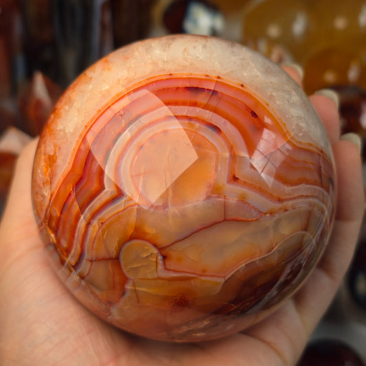 Large Carnelian Sphere 🧡