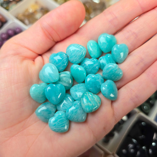Mini Amazonite Hearts