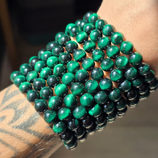 Chatoyant Malachite Bracelet