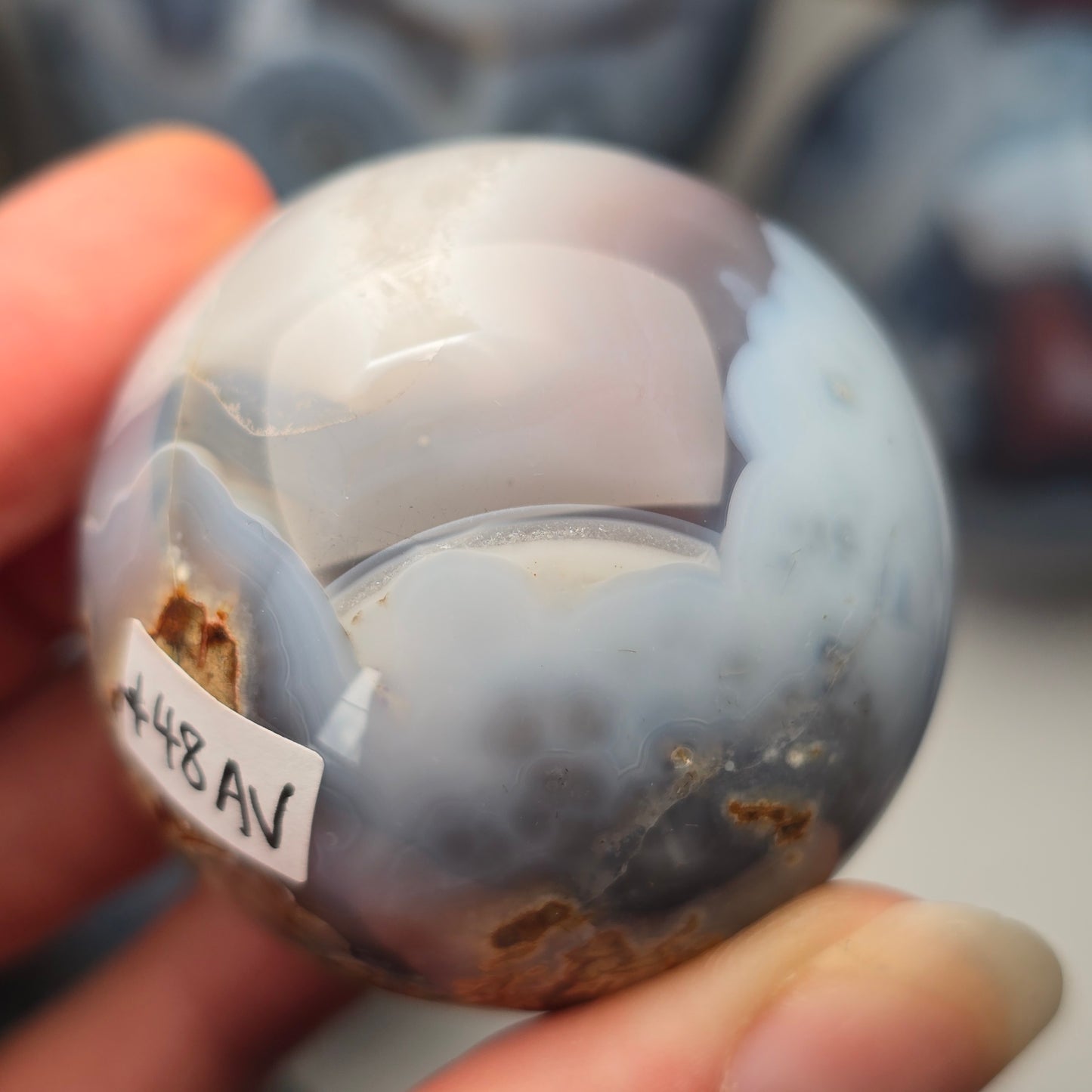 Mozambique Agate Sphere 🩷
