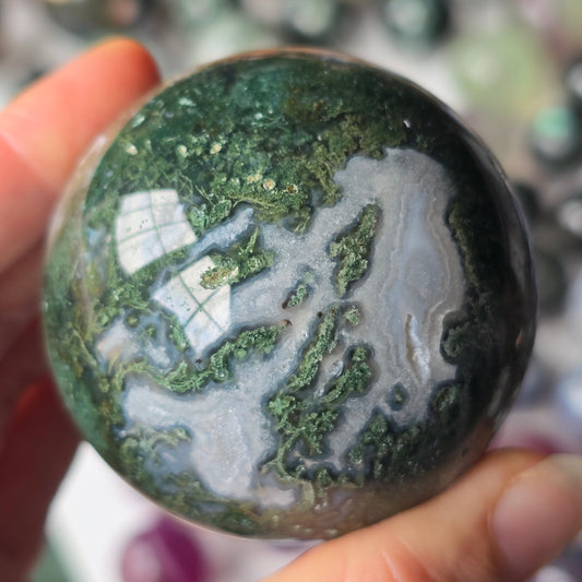 Moss Agate Sphere 🌿