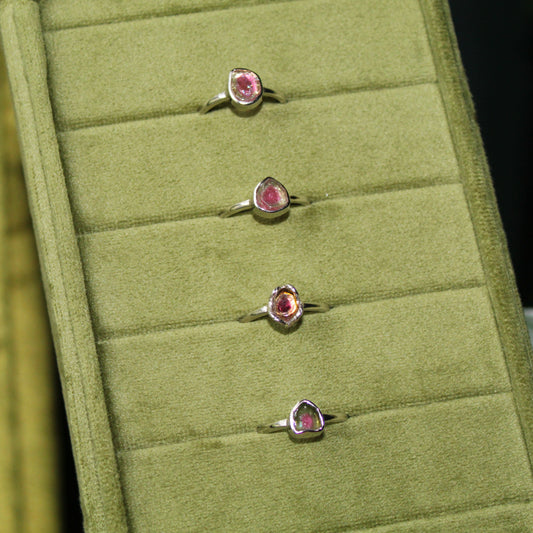 Tourmaline Ring • 925 Sterling Sliver • Size Adjustable