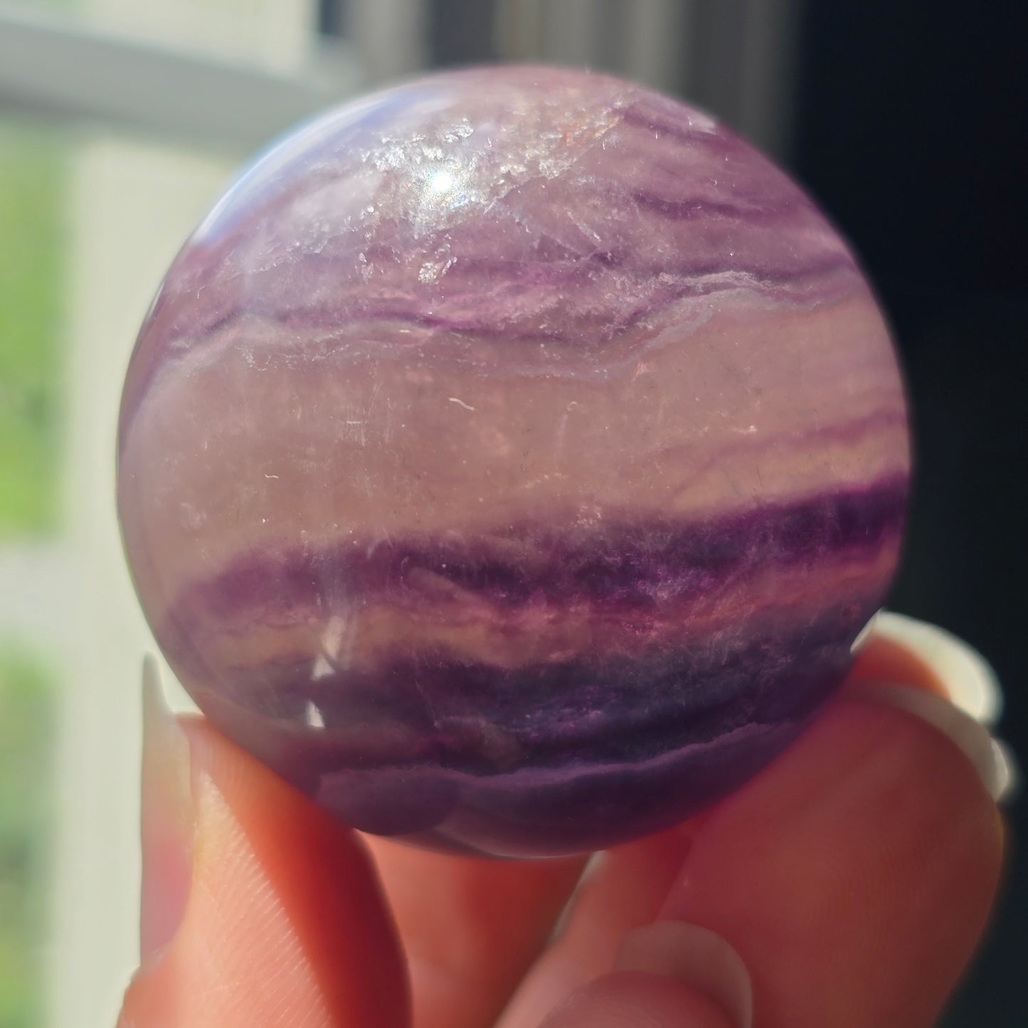 Purple + Yellow Fluorite Sphere 🔮