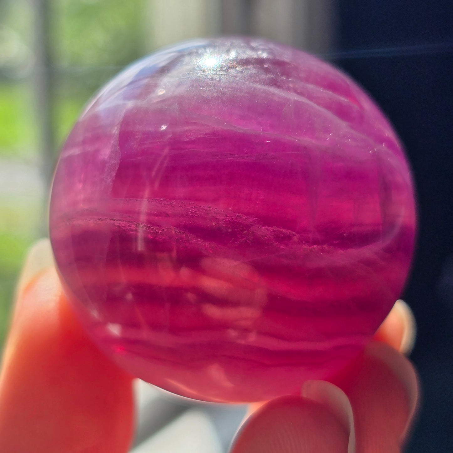 Magenta Fluorite Sphere 🔮