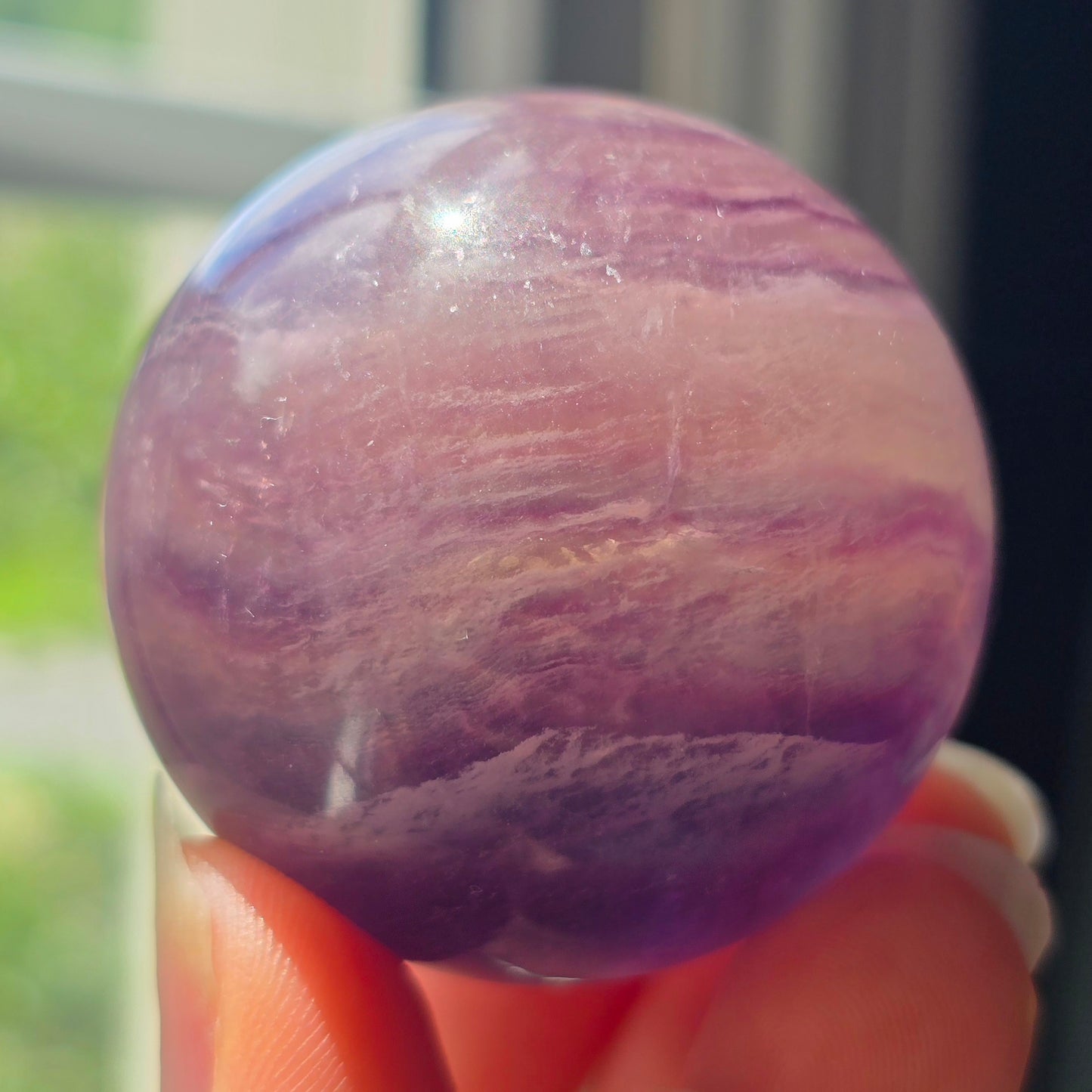 Purple + Yellow Fluorite Sphere 🔮