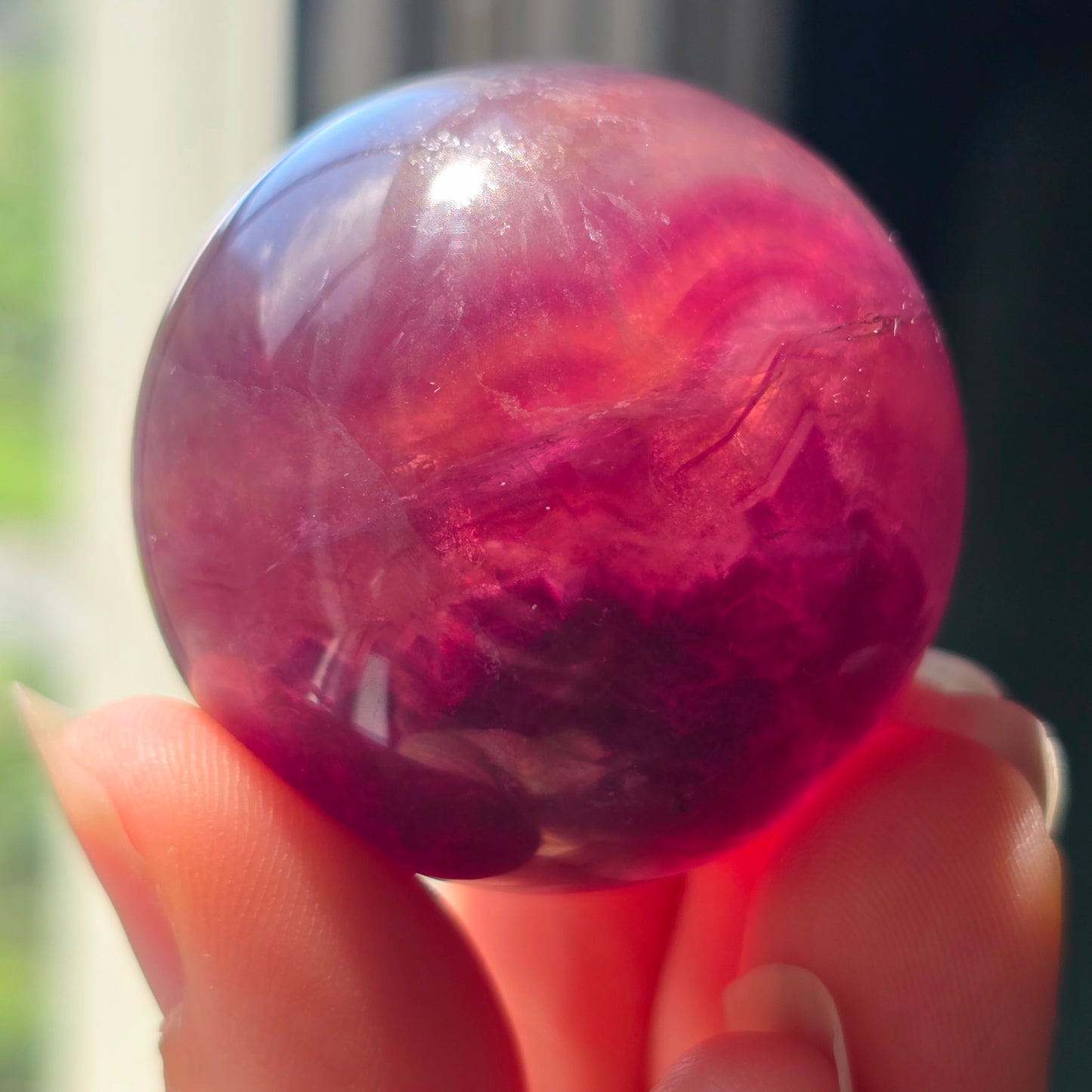 Magenta Fluorite Sphere 🔮