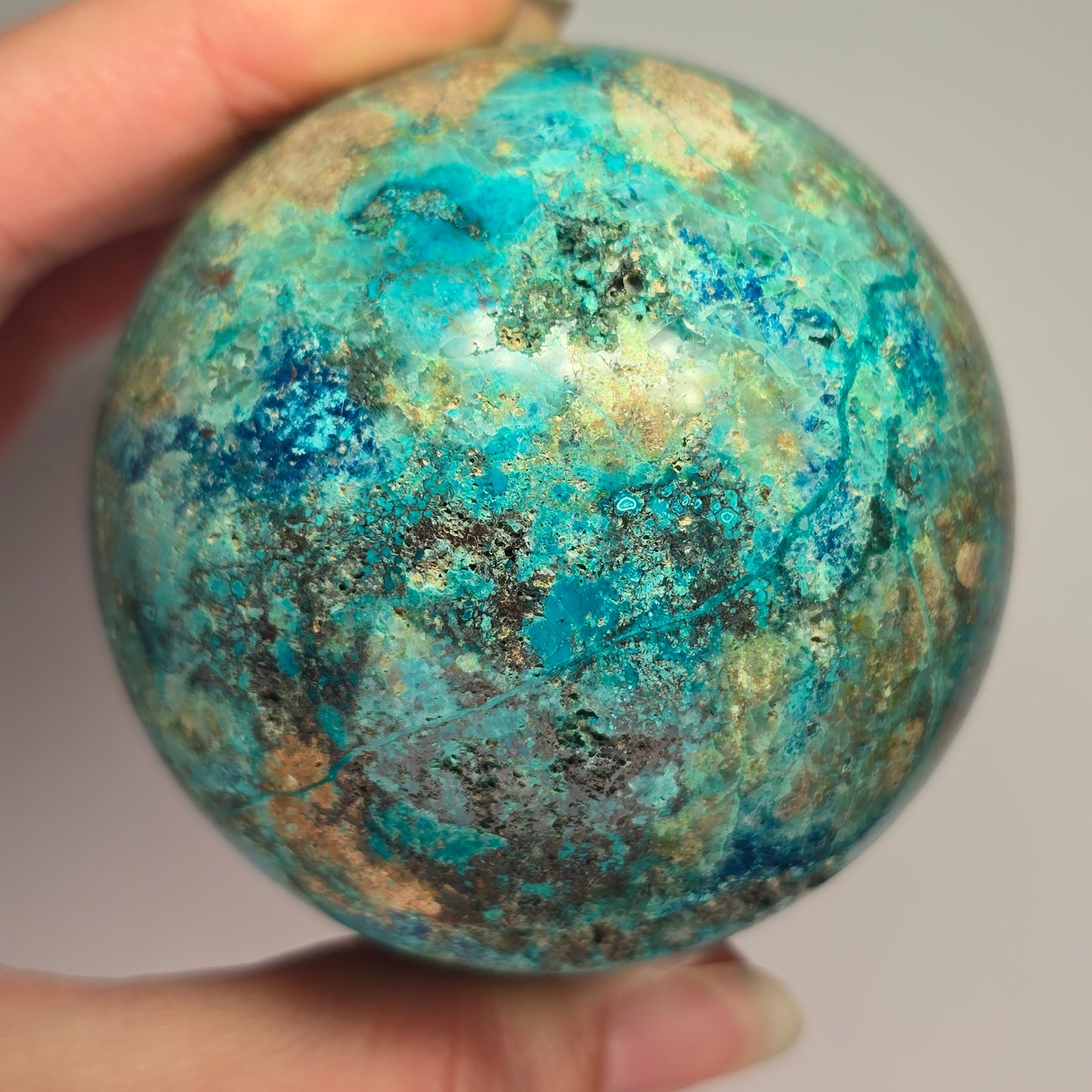 Chrysocolla Combination Sphere (C8)
