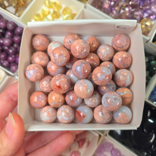 Mini Pink Agate Sphere