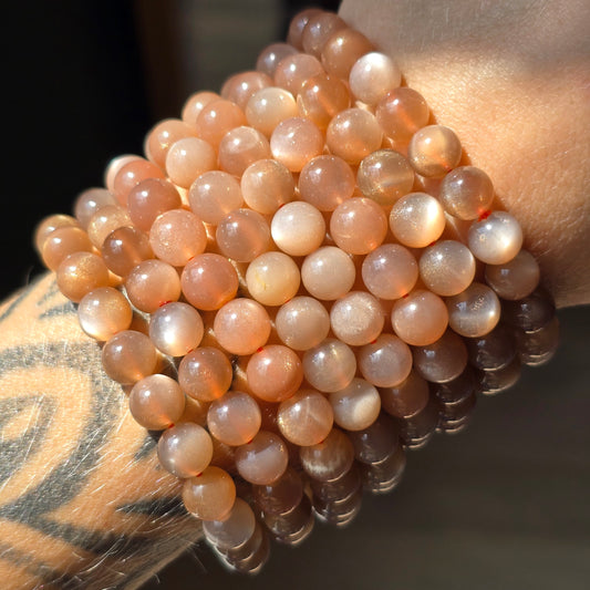 Peach Moonstone Bracelet