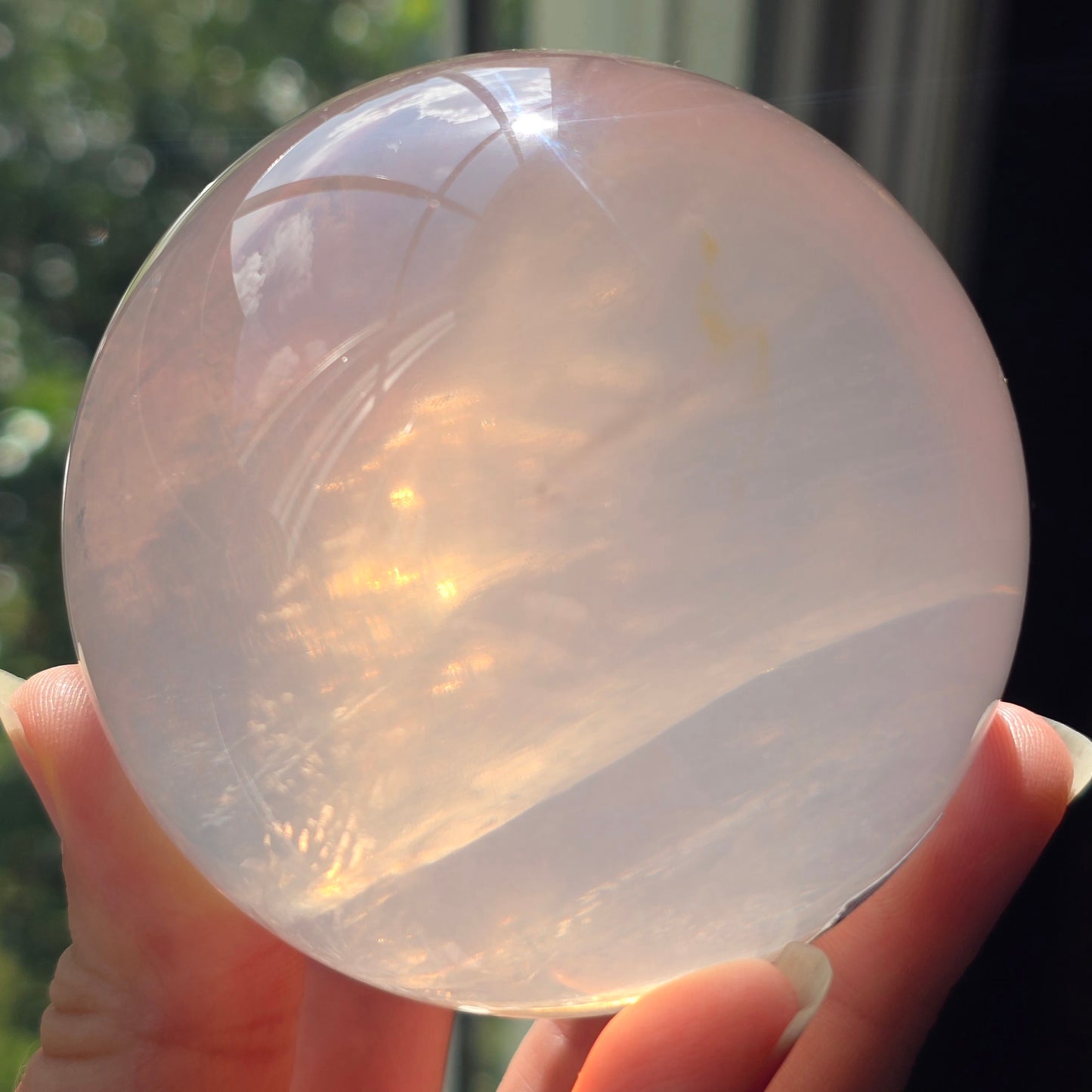 Gemmy Girisol Rose Quartz Sphere 🤍