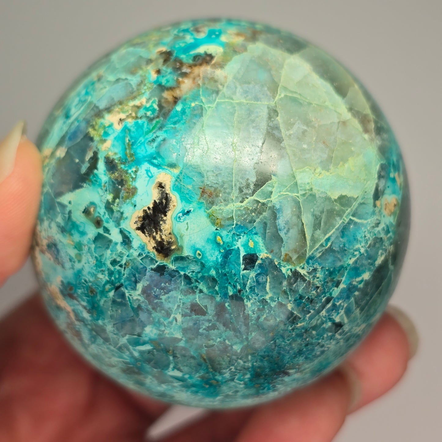Chrysocolla Combination Sphere (C8)