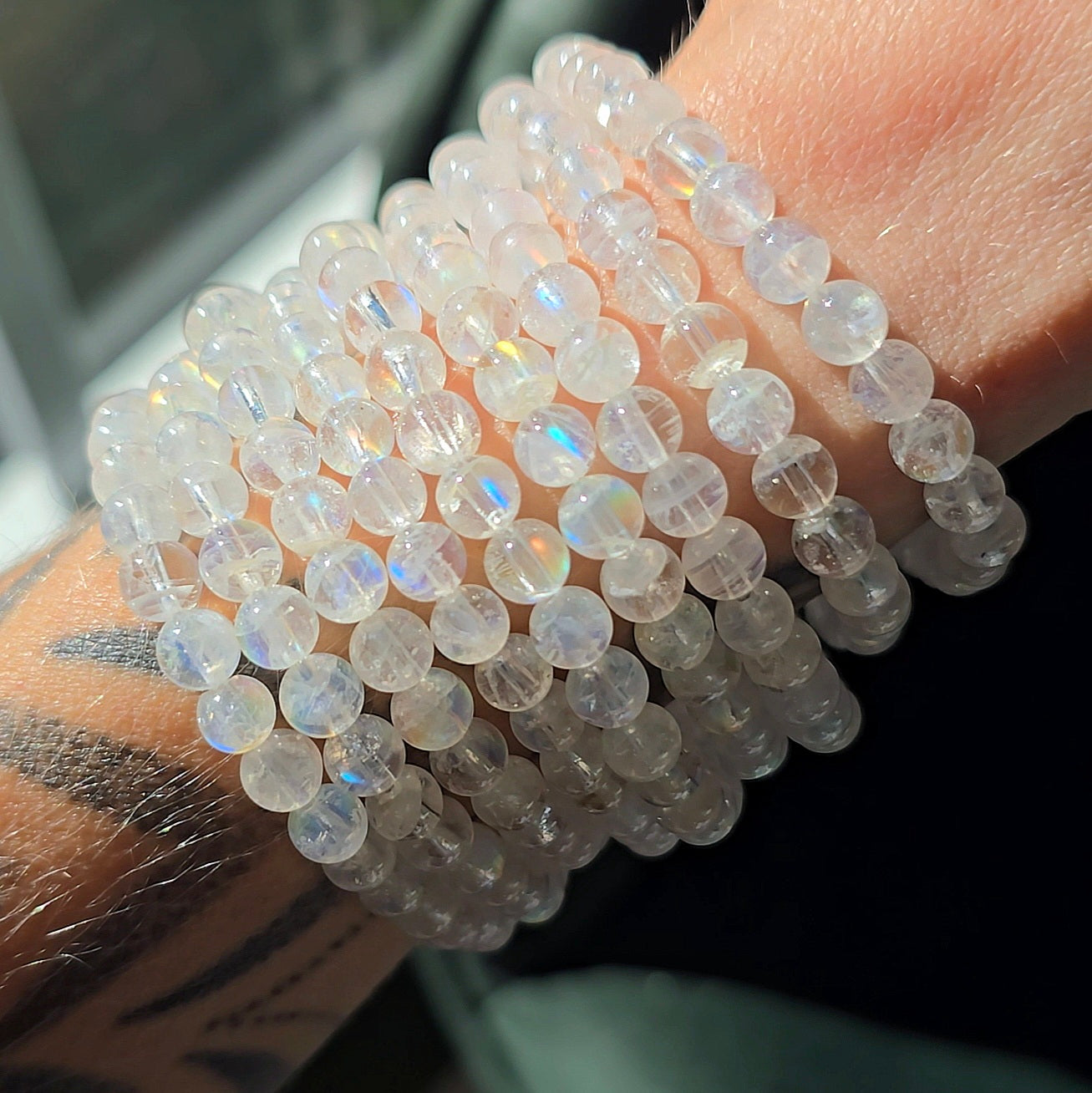Higg Grade Rainbow Moonstone Bracelet