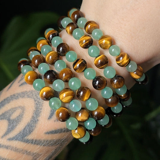 Aventurine + Tigers Eye Bracelet