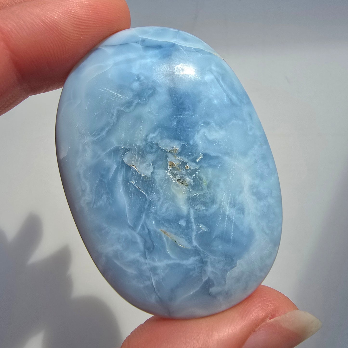 Blue Owyhee Opal Palmstone