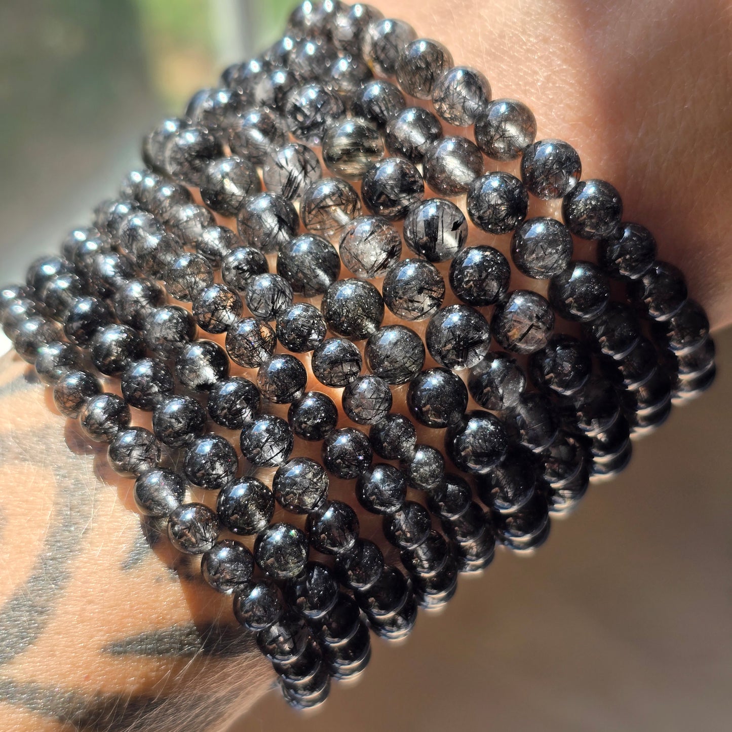 Black Tourmaline Quartz Bracelet