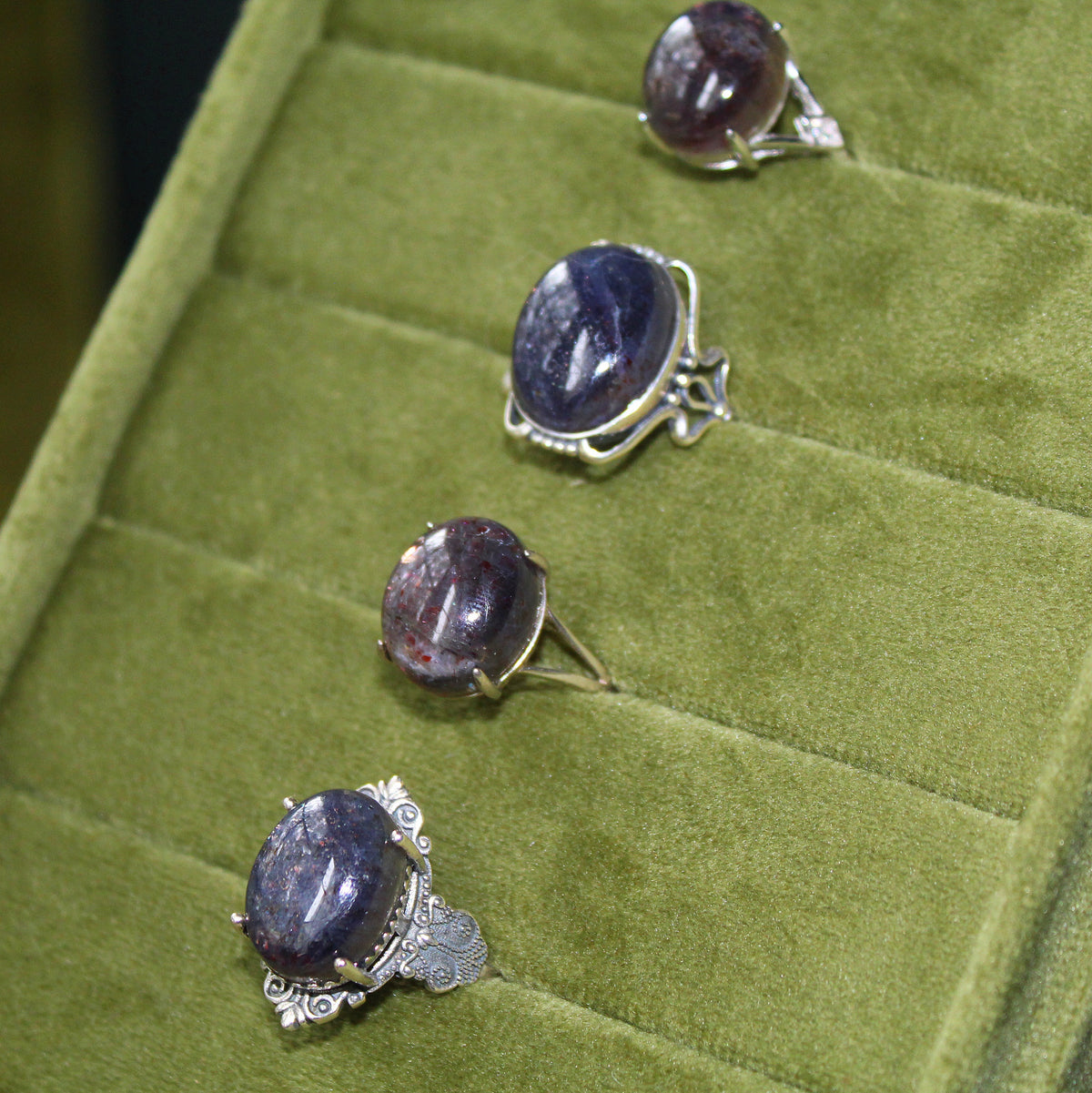 Iolite Ring • 925 Sterling Sliver • Size Adjustable