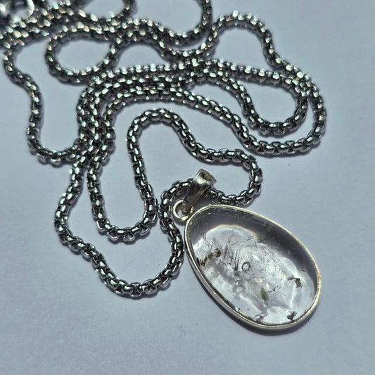 Quartz Enhydro Crystal Pendant