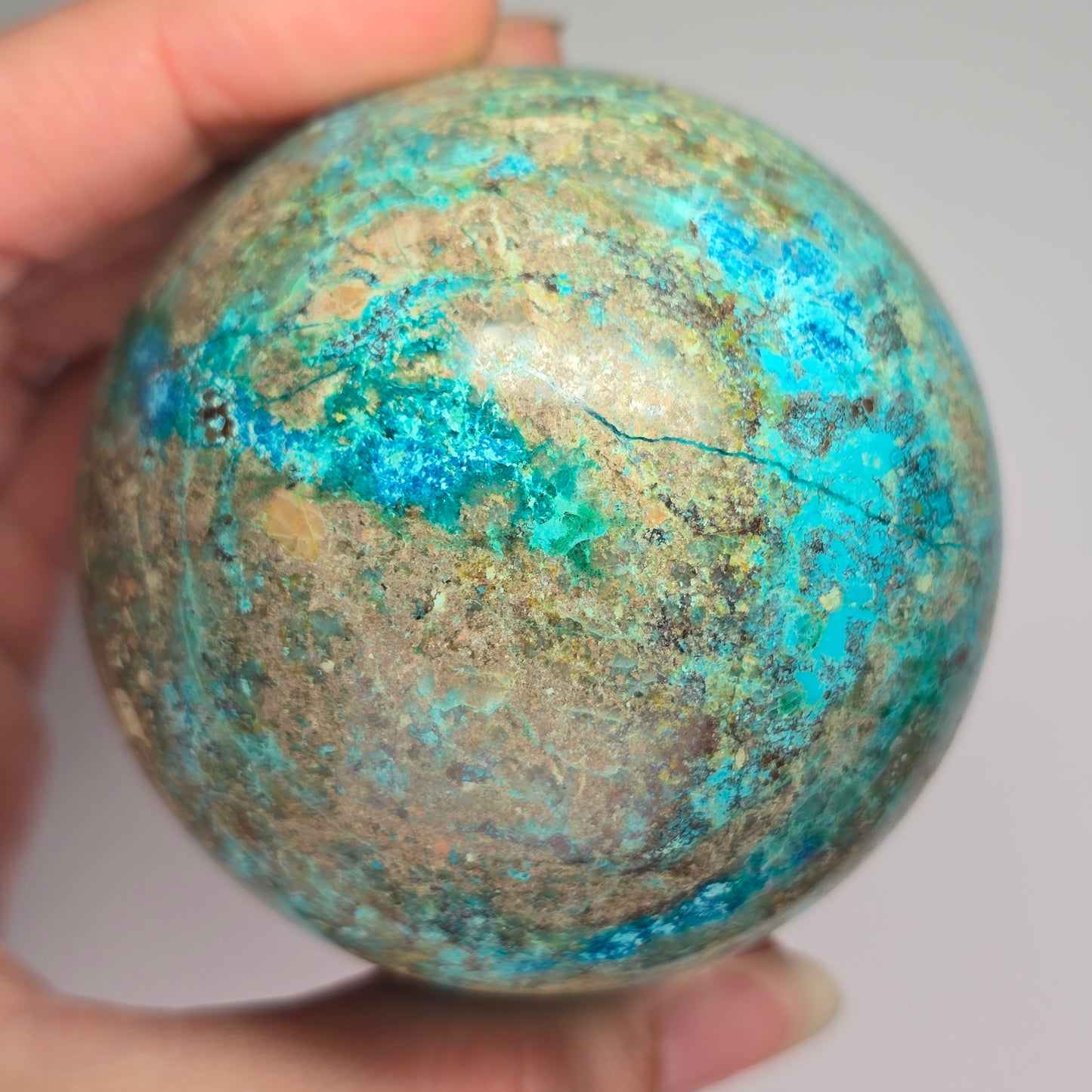 Chrysocolla Combination Sphere (C8)