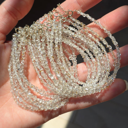 Faceted Petroleum Quartz Clasp Bracelet
