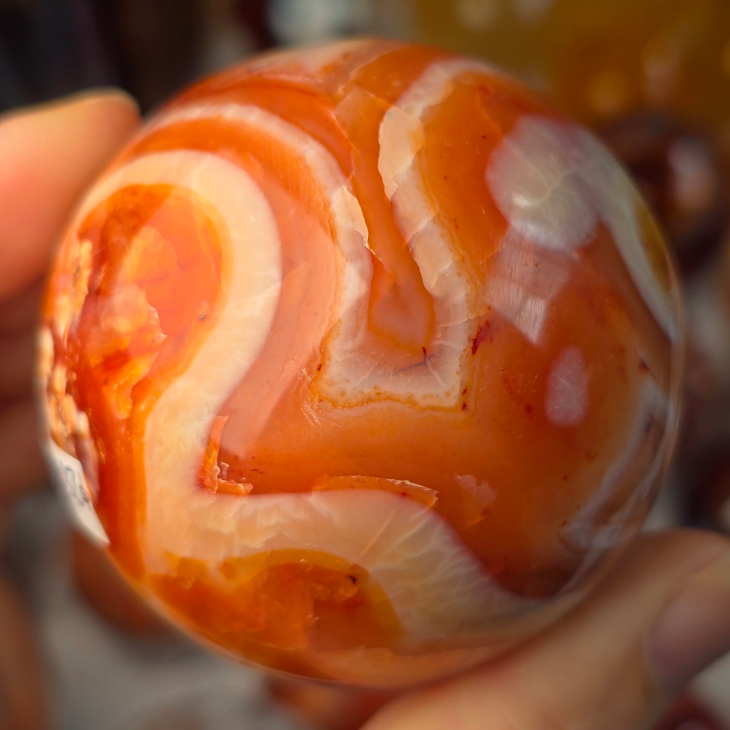 Funky Carnelian Sphere 🧡