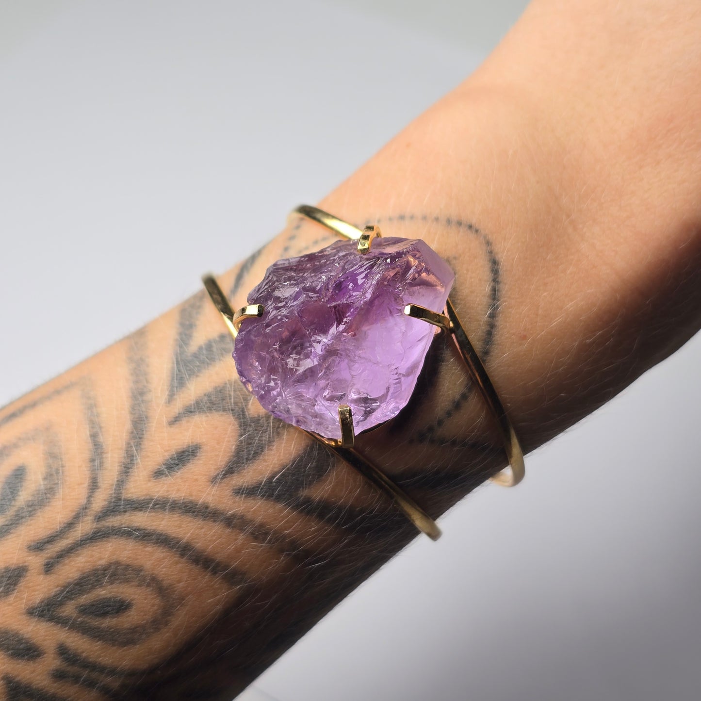 Amethyst Cuff Bracelet