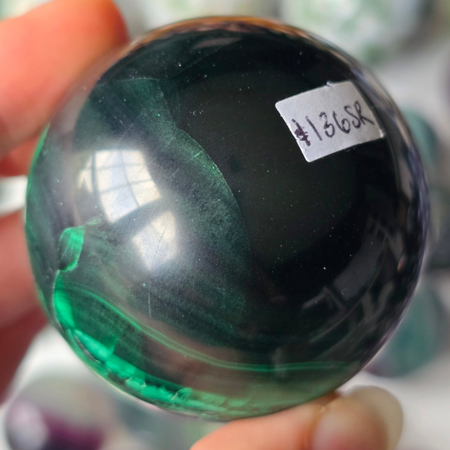Chatoyant Malachite Sphere 💚