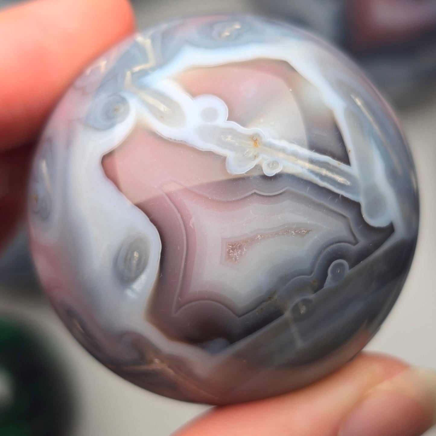 Mozambique Agate Sphere 🩵