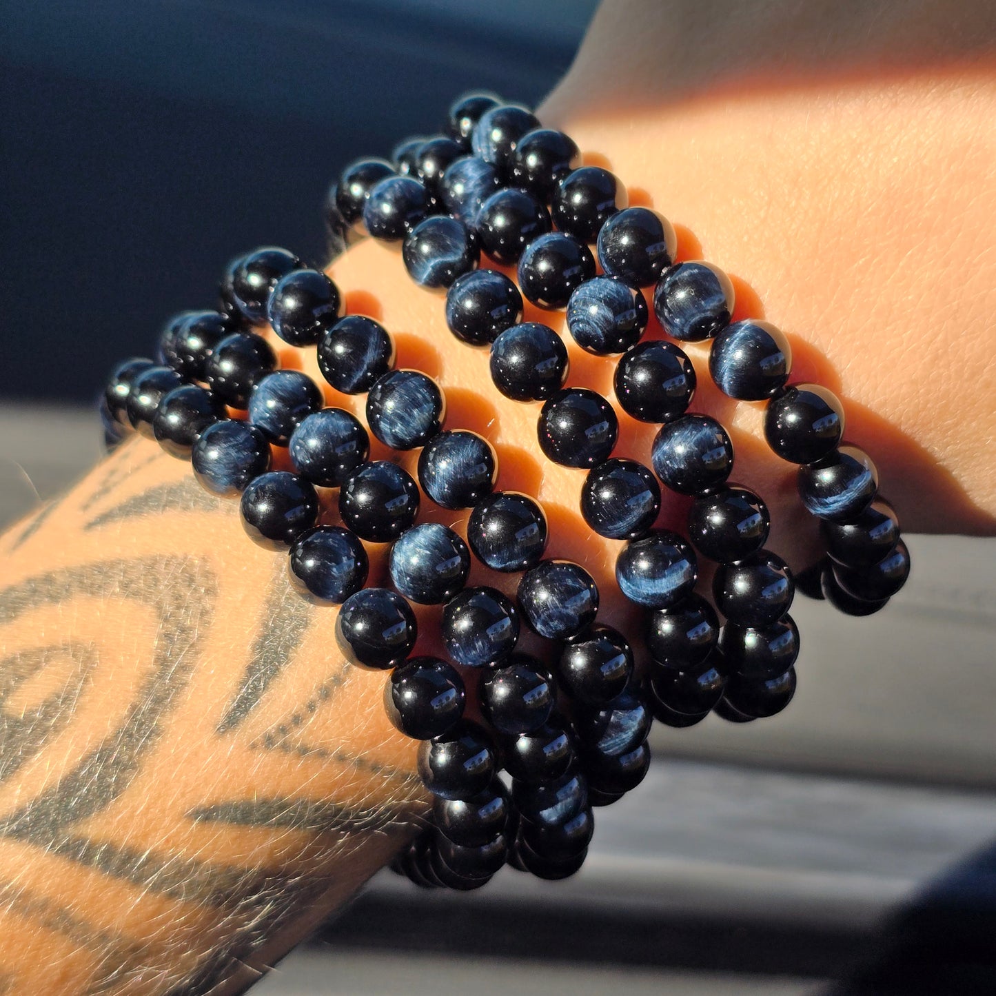Blue Tigers Eye Bracelet