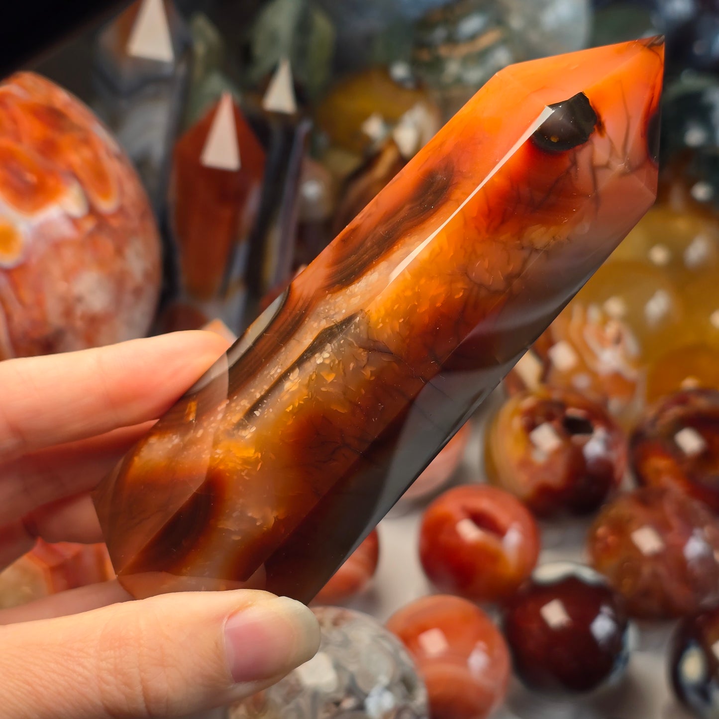 Funky Carnelian Tower 🧡