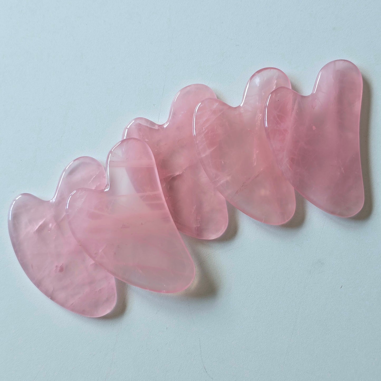 Gemmy Rose Quartz Gua Sha