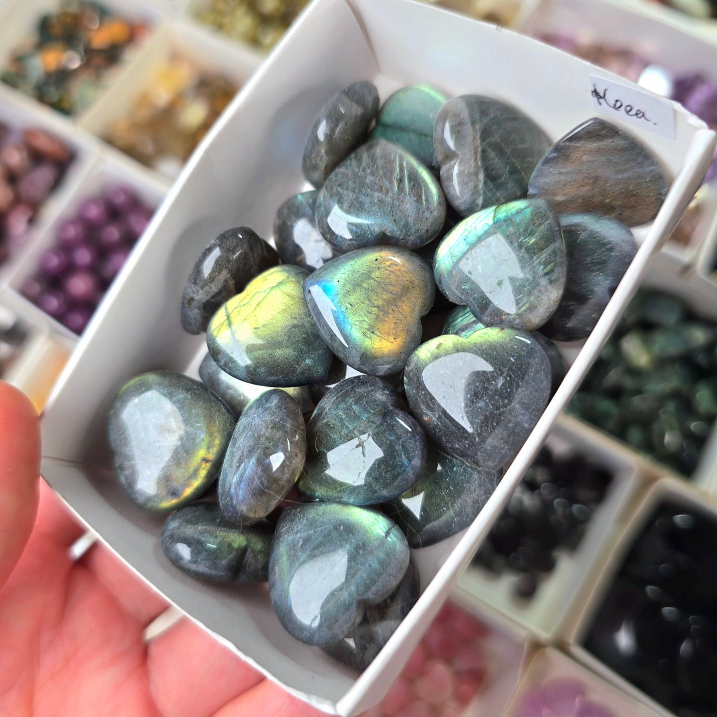 Mini Labradorite Heart