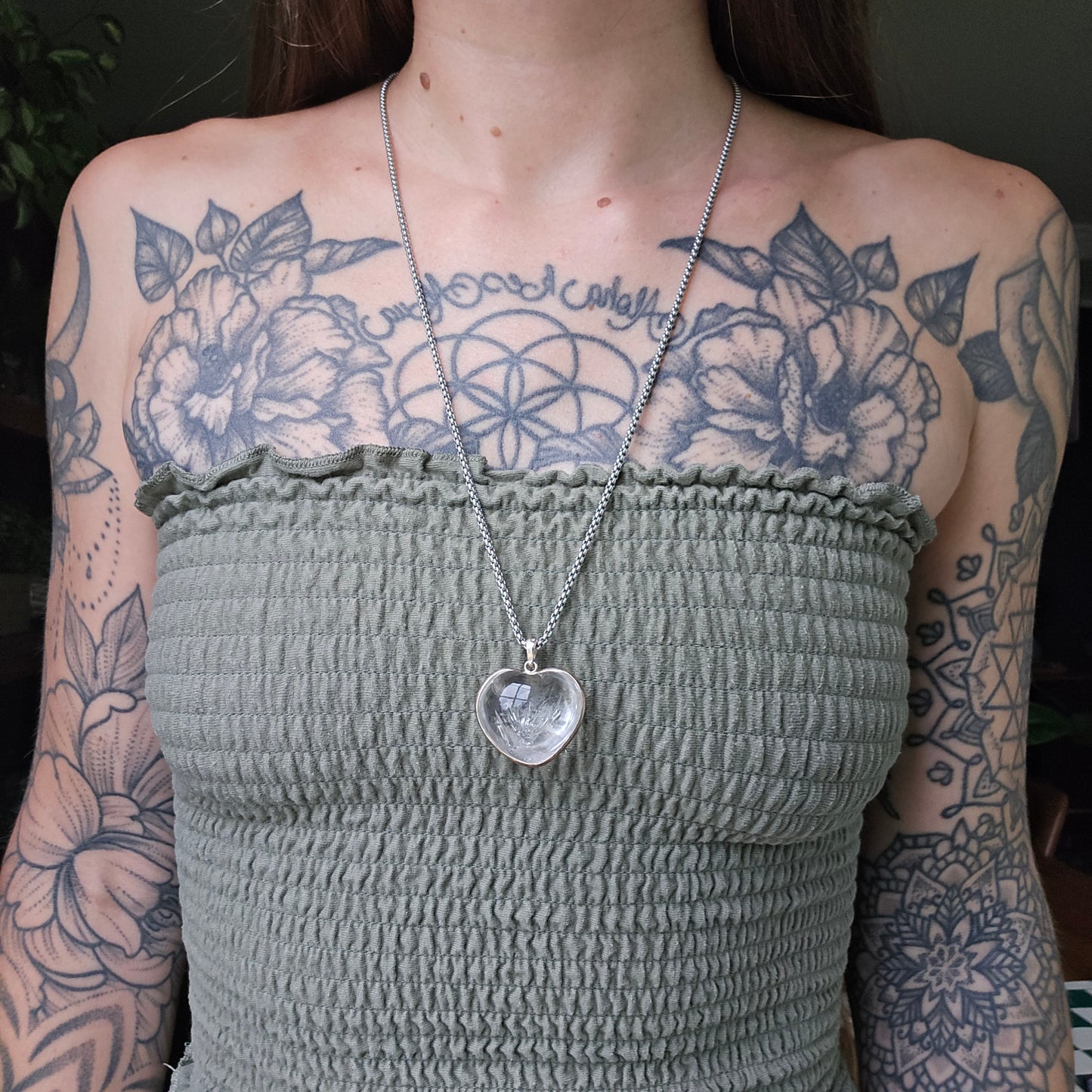 Quartz Enhydro Crystal Pendant
