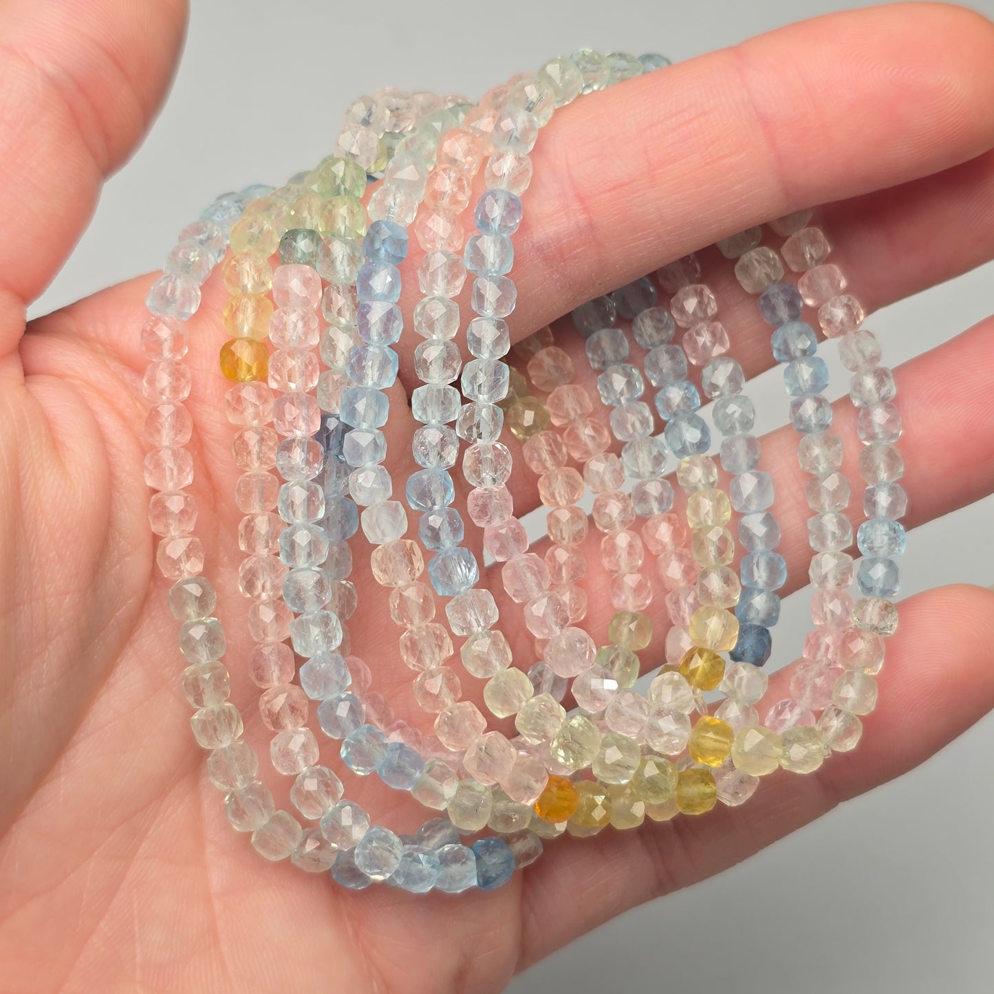 Faceted Morganite Bracelet