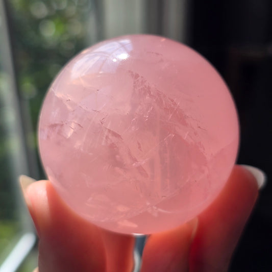Bubblegum Pink Rose Quartz Sphere 🩷