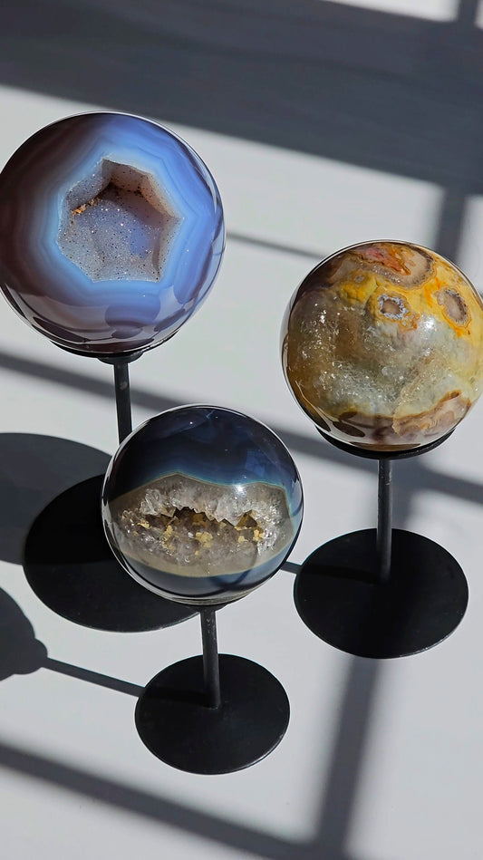 Rotating Sphere Stand • Single Post