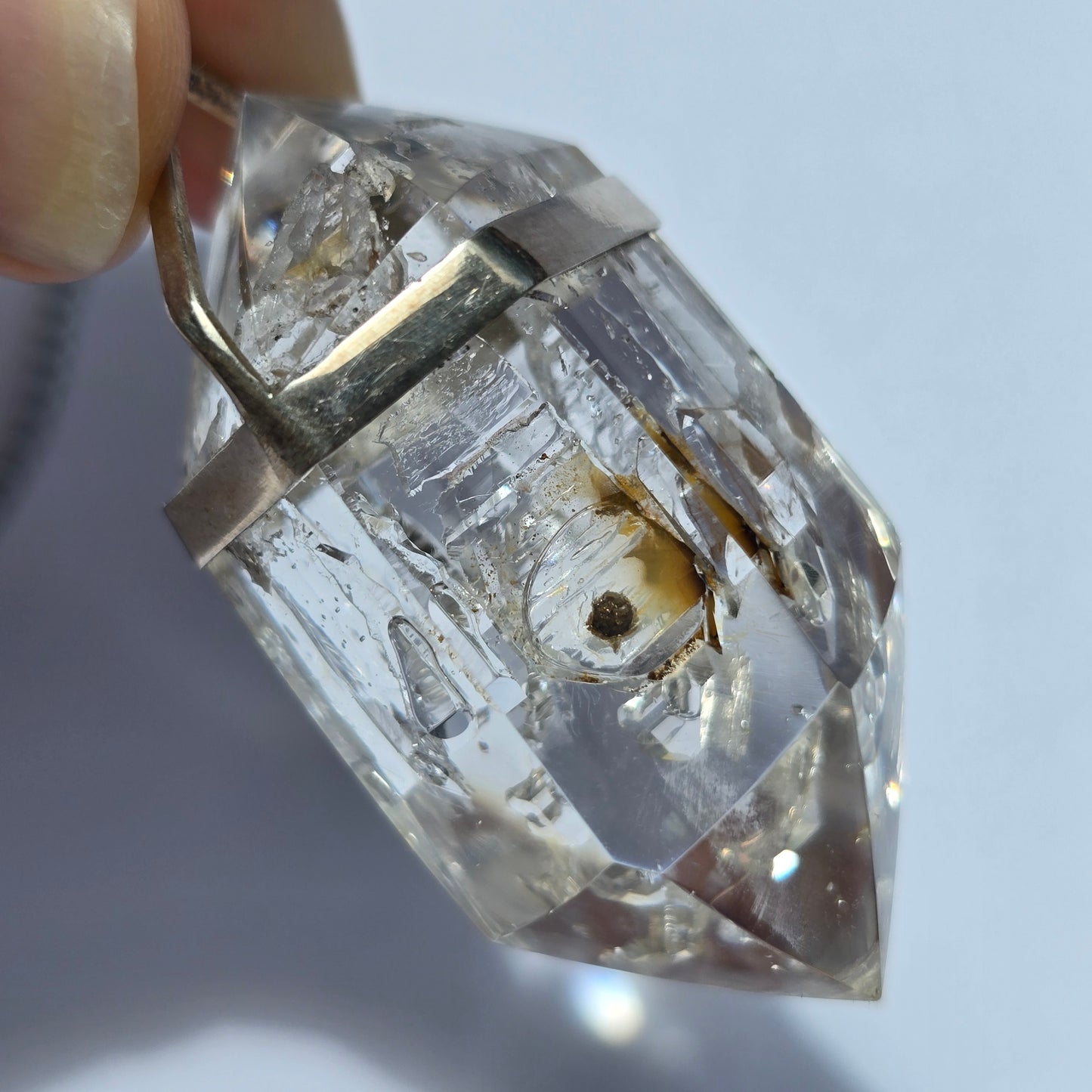 Quartz Enhydro Crystal Pendant