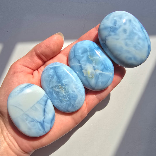 Blue Owyhee Opal Palmstone