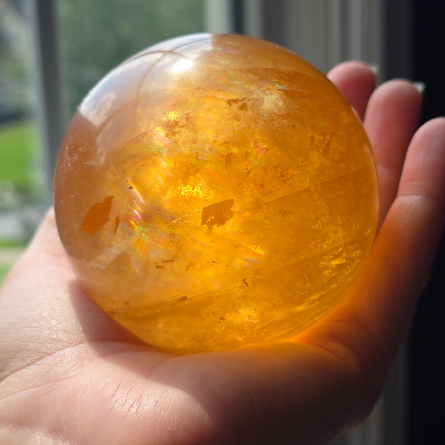 XL Honey Calcite Sphere 🍯