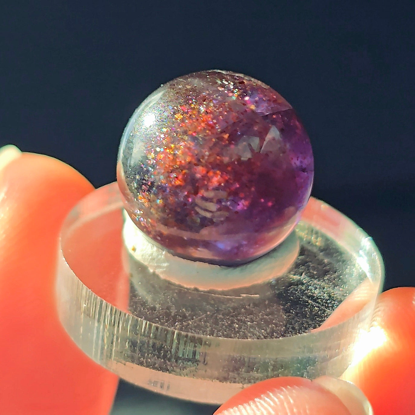 Gemmy Iolite Sphere (B)