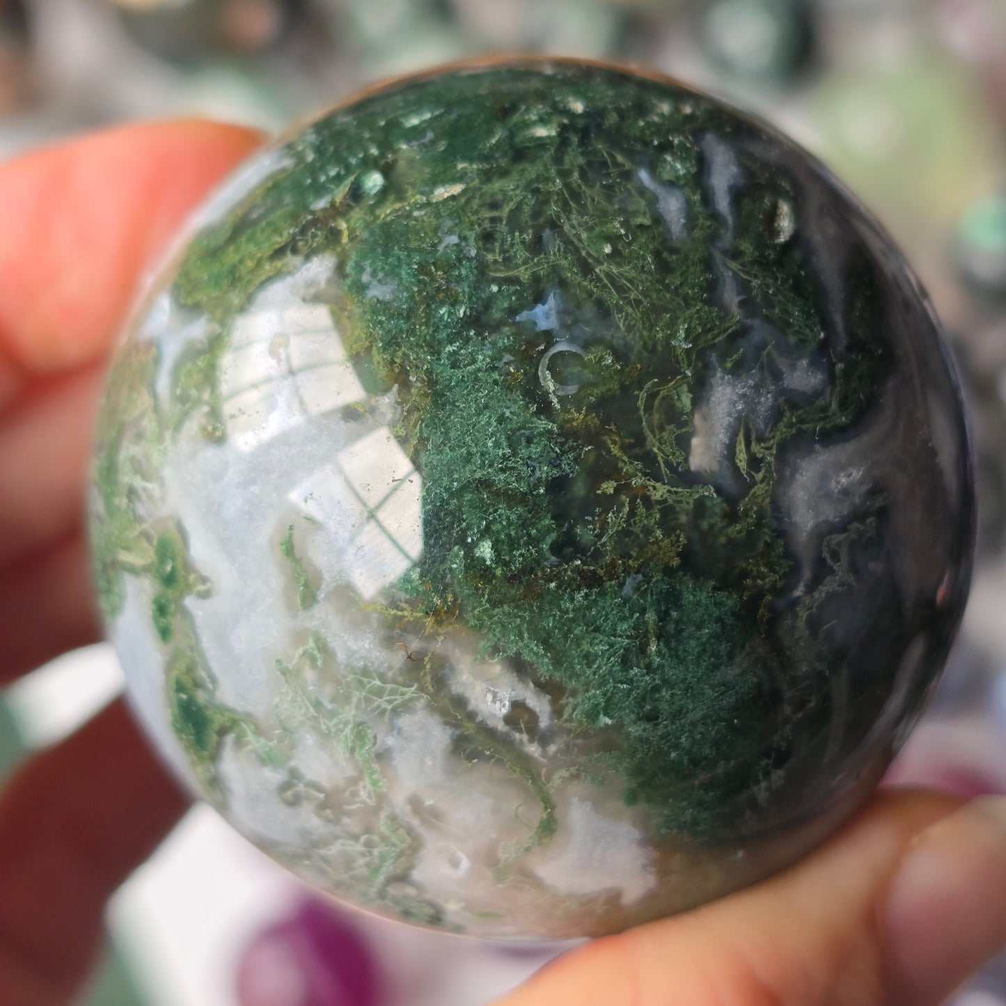 Moss Agate Sphere 🌿