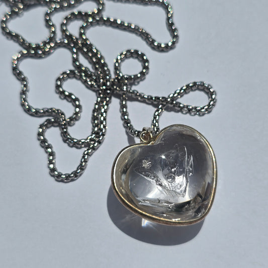 Quartz Enhydro Crystal Pendant