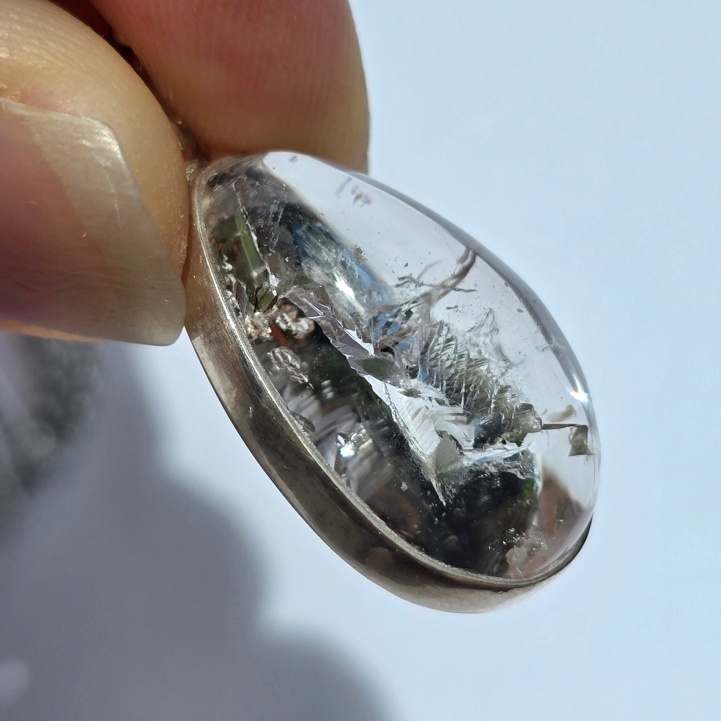 Quartz Enhydro Crystal Pendant